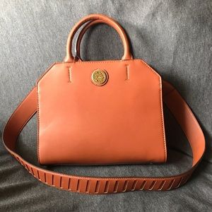 Anne Klein Satchel In Cinnamon Brown Like New